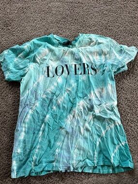 AMIRI Aqua Tie-Dye Crewneck Tee